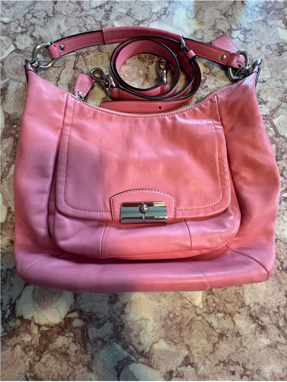 LIKE NEW PINK COACH KRISTEN PURSE